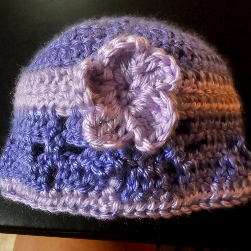 Handmade Vintage Vibes Baby Beanie Newborn